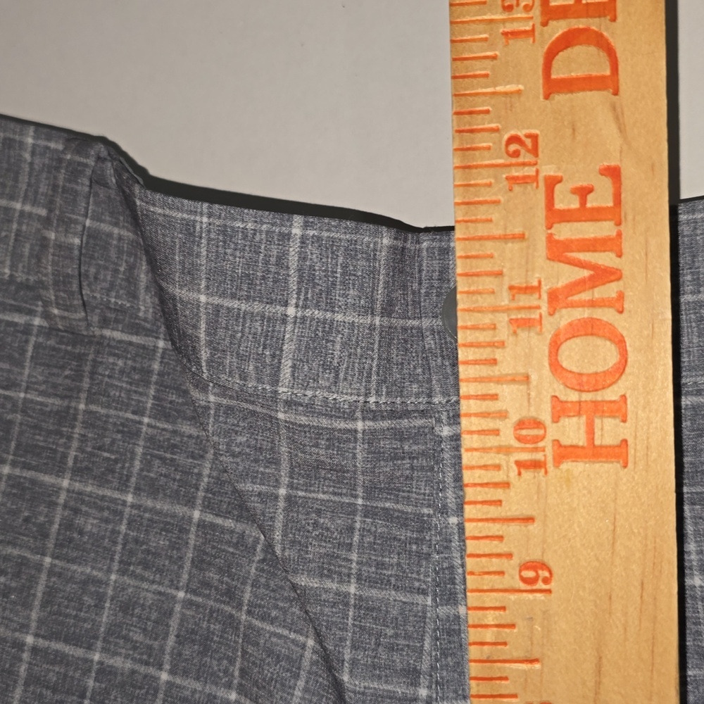 Nike Golf Dri Fit Shorts Gray White Plaid Polyester Blend Men's Size 36 - Picture 11 of 12